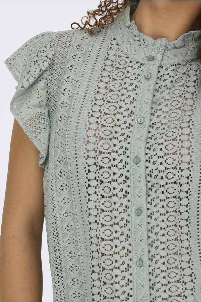 ONLGABINA CAP SLEEVE TOP WVN 15335251 Jadeite
